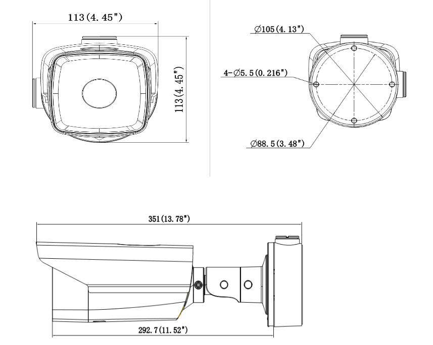 測溫型熱成像網絡筒型攝像機