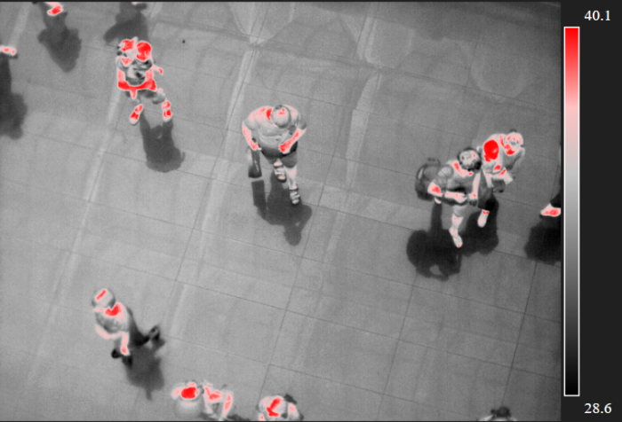 人群復雜環境下利用紅外熱像儀可以進行人群安全檢疫