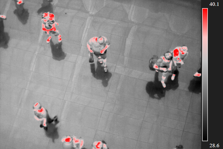 人群復雜環境下利用紅外熱像儀可以進行人群安全檢疫