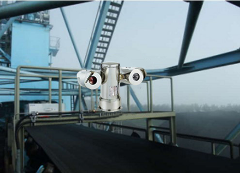 紅外熱像儀在線監測煤炭傳送帶