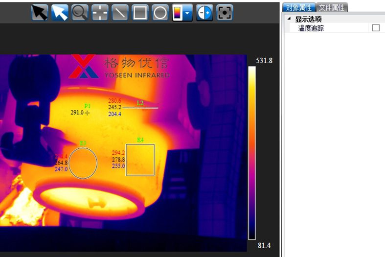 格物優(yōu)信紅外熱像儀檢監(jiān)測示例圖