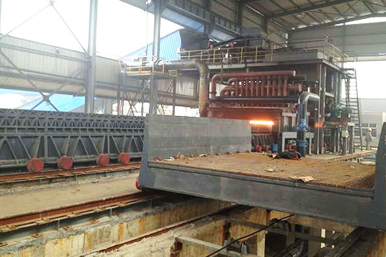 鋼鐵廠帶式燒結機實景圖