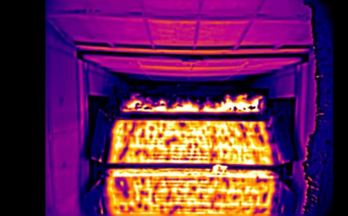 燒結機尾紅外圖像