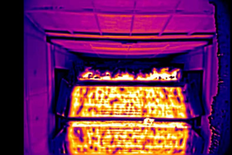 燒結(jié)機尾紅外圖像