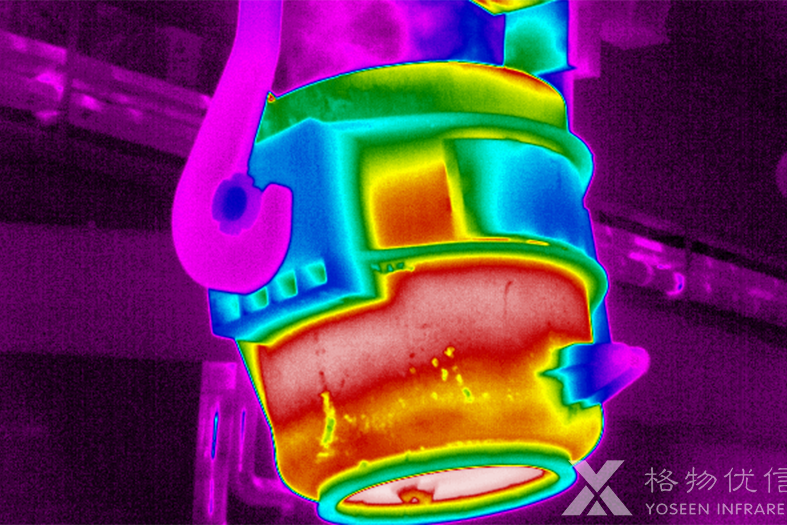格物優信紅外熱像儀探測鋼包形成清晰的熱像圖