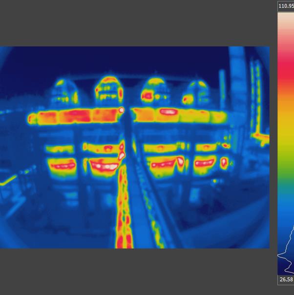熱風(fēng)爐紅外熱像儀檢測應(yīng)用