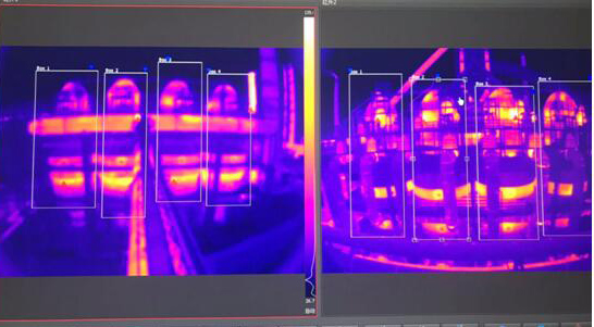 熱風(fēng)爐紅外熱像儀檢測應(yīng)用