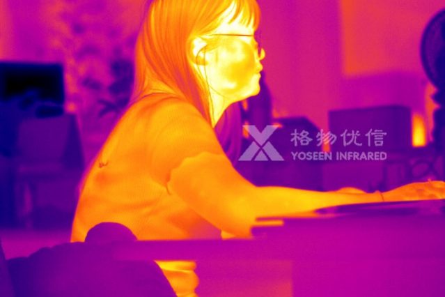 格物優信紅外熱像儀拍攝的人體熱像圖
