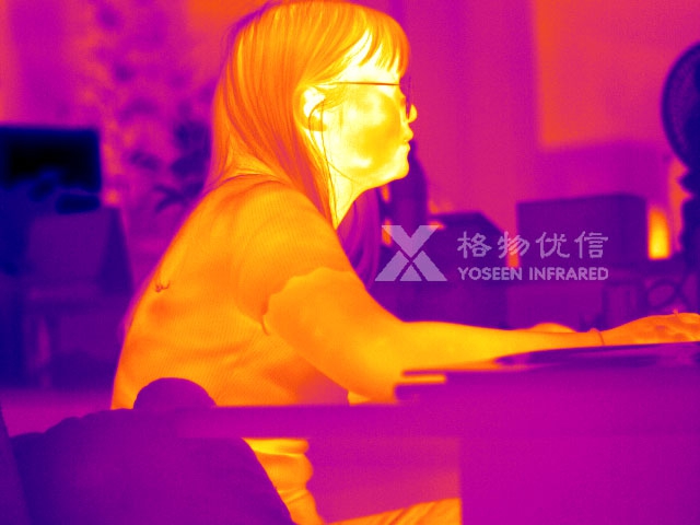 格物優信紅外熱像儀拍攝的人體熱像圖