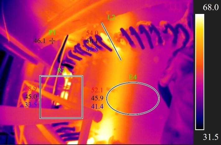 紅外熱像儀中間包監測方案