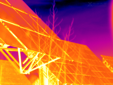 熱像儀監測硅太陽能電池板